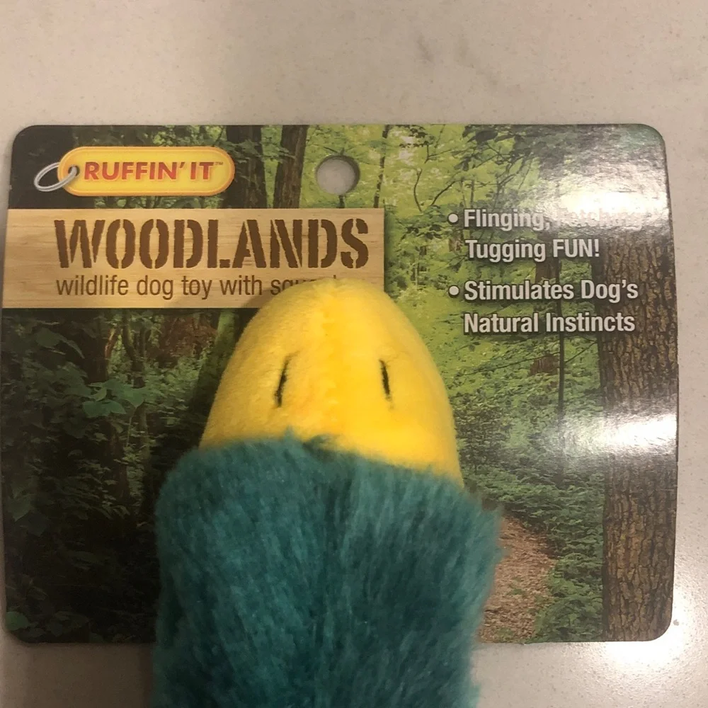 Woodland Plush Duck Toy - Brown and Orange